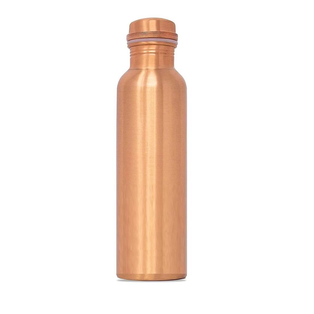 Pure Copper Designer Water Bottle with Leak Proof Protection, Ayurveda and Yoga Health Benefits. (1000ml, Pack of 1 Unit)