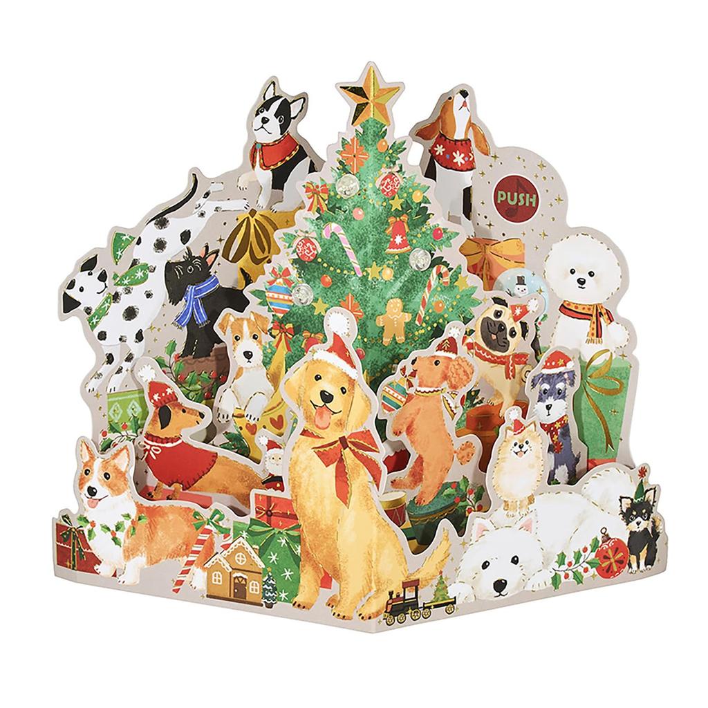 Sanrio Christmas Message Christmas Lights Lots of JXPM 243841 Card, Card, & Melodies, Dogs, 4-5,