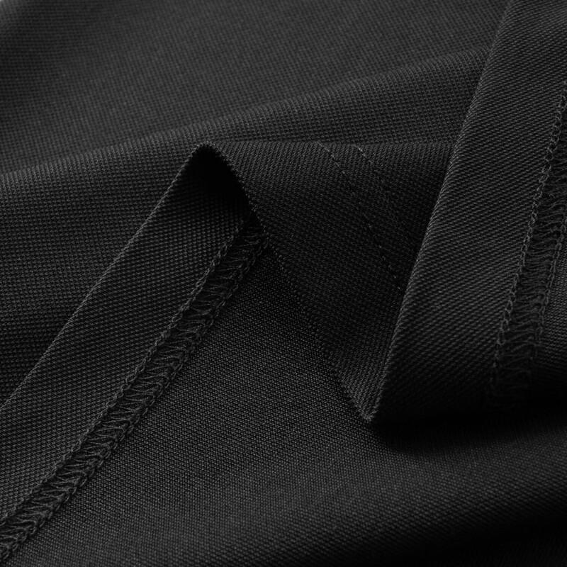 Men's Plus Size Solid Half-Zip Polo Shirt