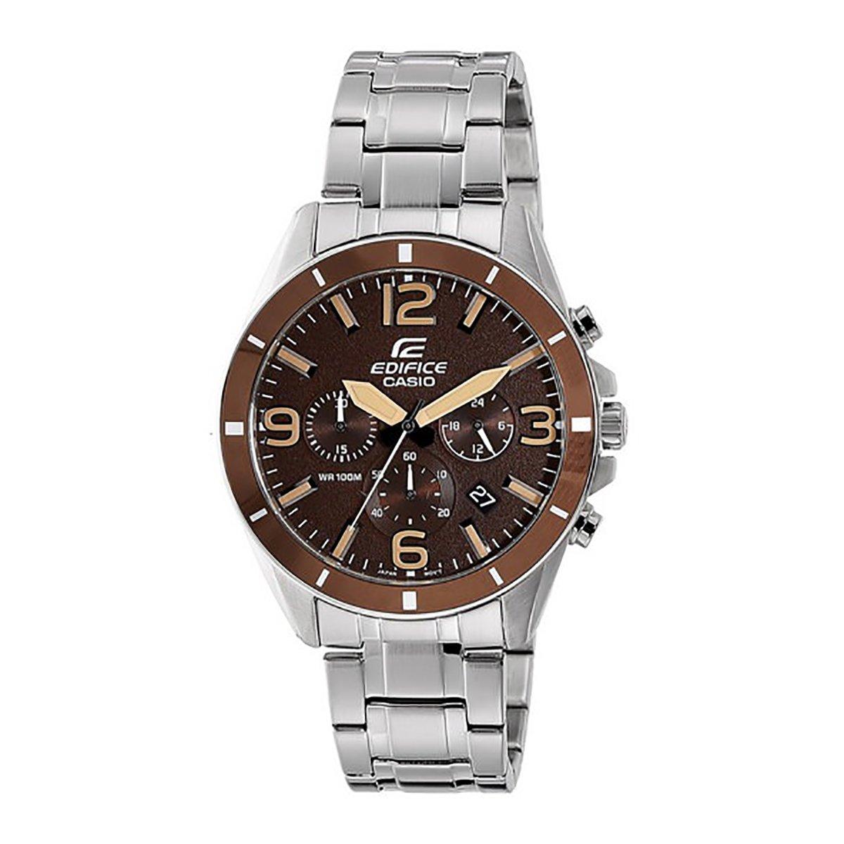 

Casio Edifice Chrono Quartz Watch Brown Men s EFR-553D-5B [Item]