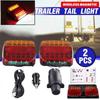 Wireless Magnetic Trailer Tail Light Waterproof Rechargeable Rear Taillight Signal Warning Brake Lamp Reflective Lens For Lorry