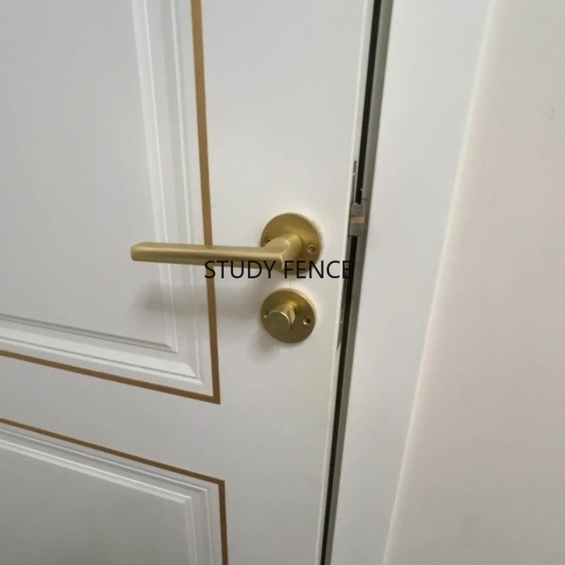 Universal Indoor Door Lock Set Household Aluminum Alloy Door Lock Set Including Key Room Lock Household Hardware Accessories