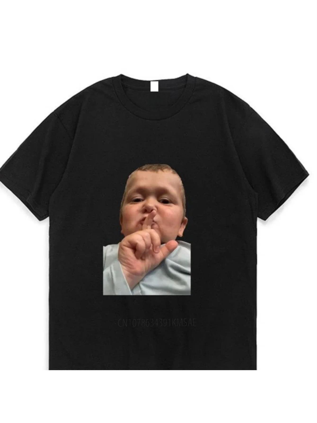 

Men S And Women S Hasbulla Magomedov Graphic T-Shirt - Black Short Sleeve Tee Featuring a Shushing Gesture Print XXXXL