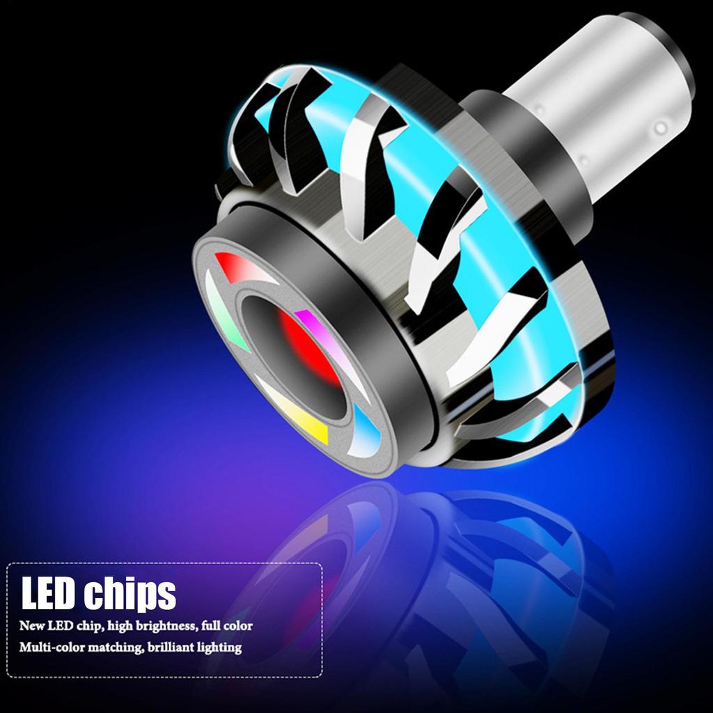 Motorcycle Tail Light Waterproof Dirt Bike Light Colorful Warning Flash Lamp For ATV Night Riding Scooter Outdoor Safety