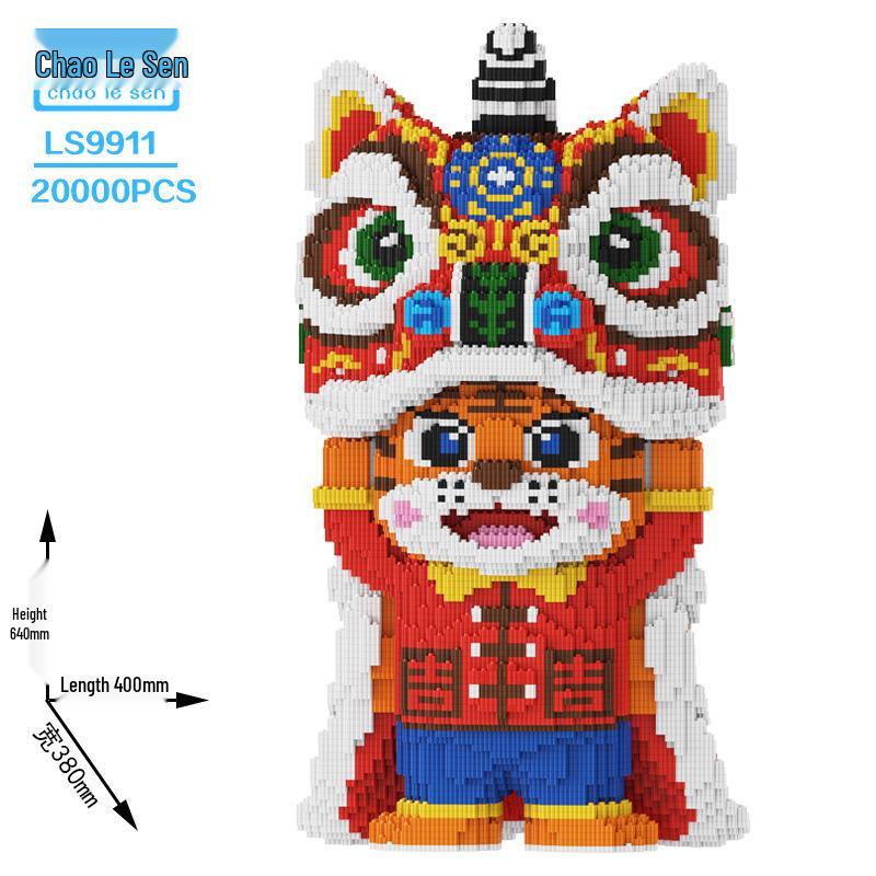 2024 Giant Baby Dragon Building Blocks Puzzle - Educational Toy for Children