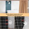 6pcs Shower Curtain Clips to Wall,Self Adhesive Shower Curtain Clips for ide Showers,Windproof Splash Guard Showers Clip to Wall for Fixing