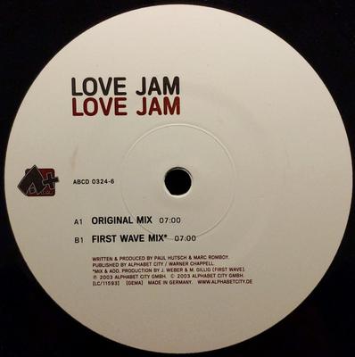 12-Zoll Schallplatte LOVE JAM - Love Jam ABCD03246 Alpha+ 2003 Deutschland Dance & Electronica Gebraucht