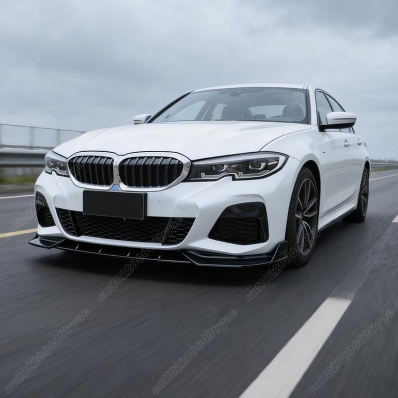 Für BMW 3er M Sport G20 G21 G28 2019 2020 2021 2022 Frontstoßstange Spoiler Splitter Lippe 3-teilige Frontschaufel Modifikation