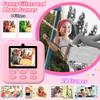 Kids Camera Instant 1080P HD Dual Lens Selfie Digital Camera for Girls Boys Christmas Birthday Gifts Toys With 32G Print