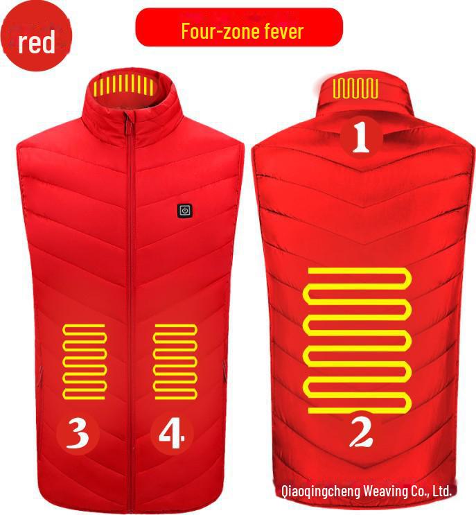 USB-beheizte Weste für Herren – intelligente Heizkleidung mit konstanter Temperatur