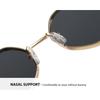Modern Polygonal Women's Sunglasses Men Square Metal Frame Sun Glasses Retro Chic Shades for Driving Outdoor