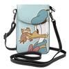 Donald Duck Smartphone Pouch, Genuine Leather, for Women and Men. Slim and Lightweight, This Popular and Cute Smartphone Pouch Can Be Used As a