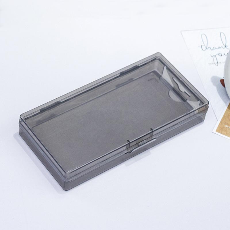 

1 шт. Пустой органайзер для типсов, прозрачный контейнер, коробка для хранения, для кристаллов/ювелирных изделий/блесток, пластиковая коробка для типсов чёрный