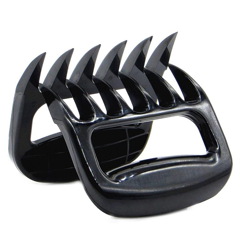 2 Pcs/lot Bear Meat Claws Black BBQ Meat Claws Tools Shredding Lift Tongs Pull Handler Handling