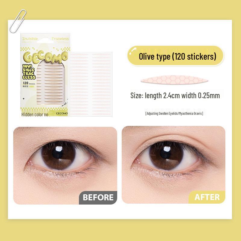 Natural Waterproof Invisible Eyelid Tape for Puffy or Single Eyelids – Big Eye Beauty Stickers for Women