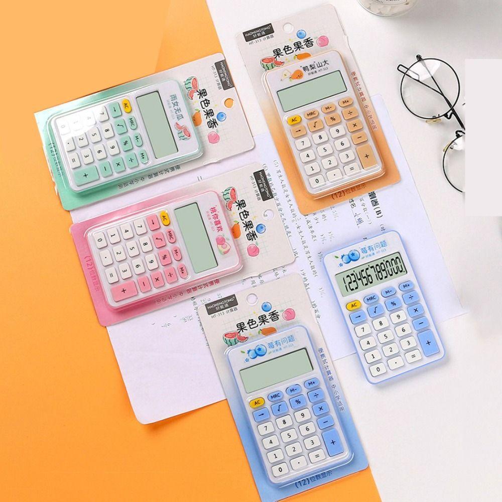 12-Digit Minimalist Mini Calculator Large LCD Display Electronic Calculator  Home