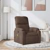 Vidaxl Foldable Massage Armchair, Brown, Upholstered with Microfiber