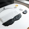 Engelsflügel-förmige Tastatur-Maus-Handgelenkauflage Flügel Memory-Schaum Anti-Rutsch-Silikon Ergonomische Handgelenkstütze Tischmatte Mauspads