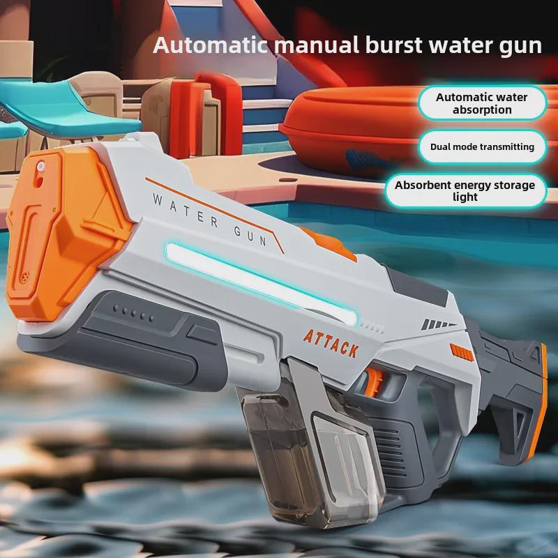 

Electric Automatic Water Gun for Kids – Large Capacity, Manual Fill, Summer Toy
