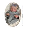 Realistic Reborns Newborn Baby 19Inch Sleeping Infant Doll Silicone/Cloth Body Baby with Clothes and Accessory Gift Set