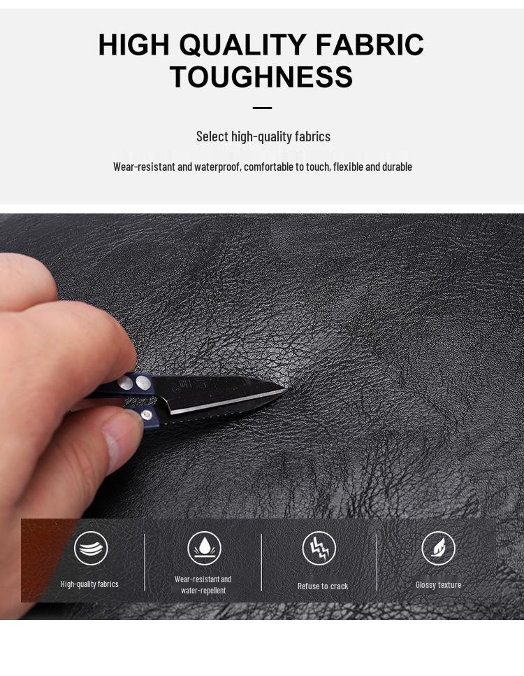 Men's PU Double Shoulder Computer Bag - Casual Business, Trendy Fashion, Large Capacity Travel Bag