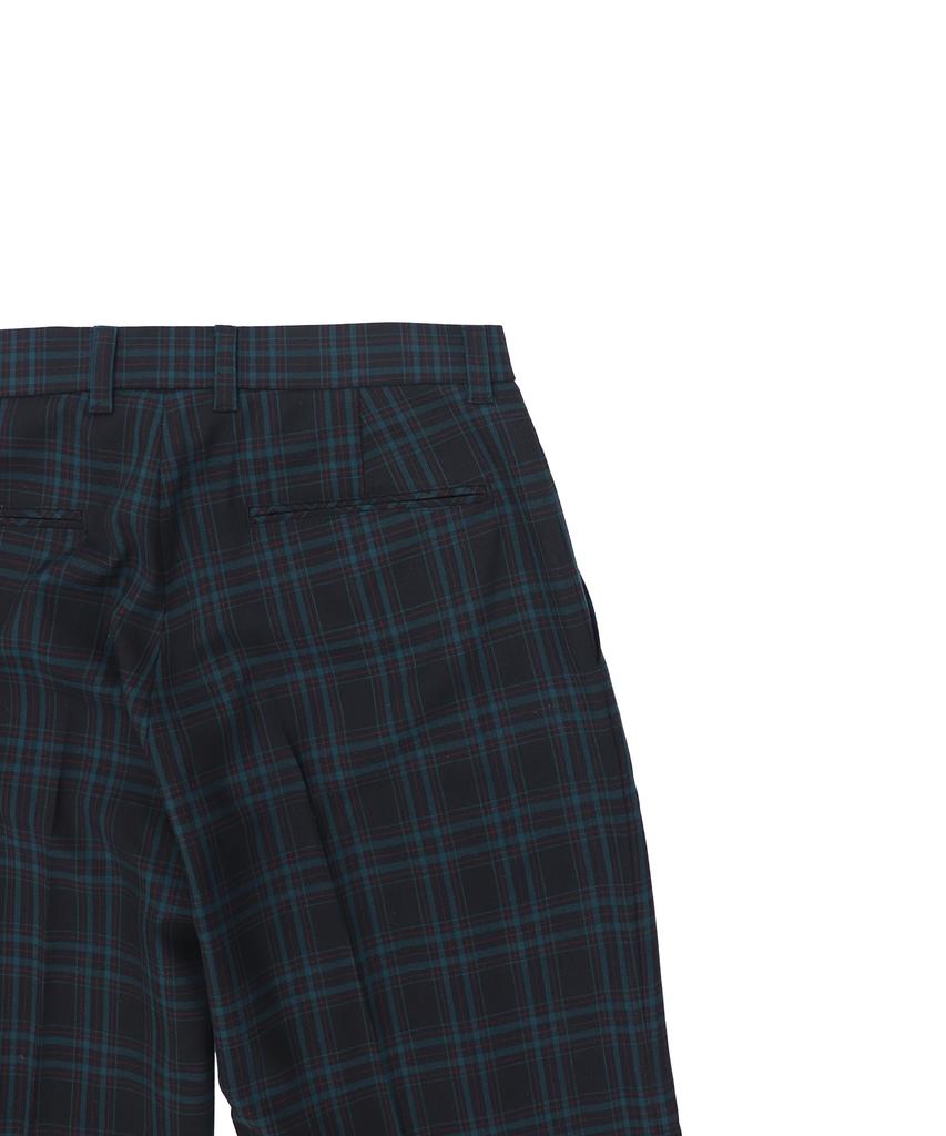 1011 GALLERY Gallery Check Pants - Black