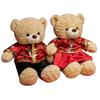 Romantic Wedding Teddy Bears Plush Dolls For Couples With Pp Cotton Filling