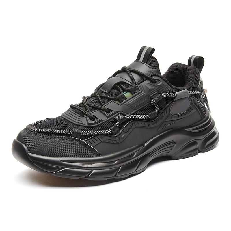 

Мужская обувь Black Knight 2025 Новая летняя дышащая сетчатая беговая спортивная попкорн увеличивающая рост повседневная папа модная обувь 48