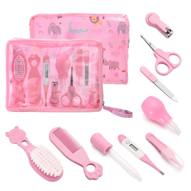 9-in-1 Babypflegeset mit Nagelknipser, Thermometer, Bürste & Kamm | Komplettes Babypflegeset für Neugeborenenhygiene | Sichere & sanfte Werkzeuge