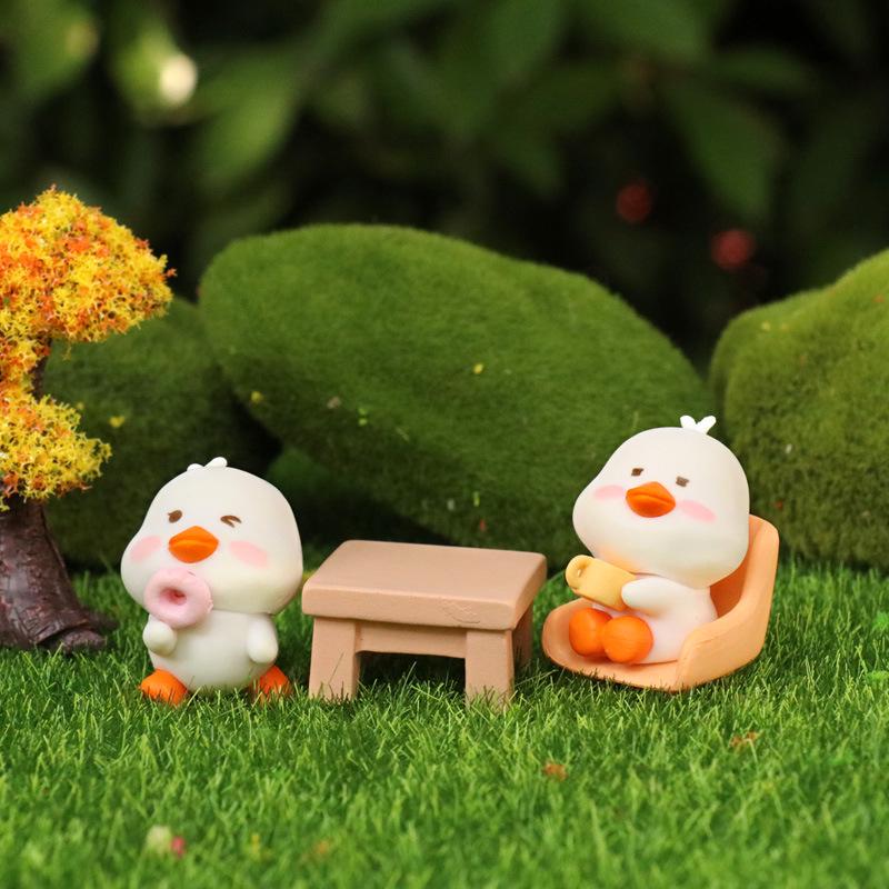 Playful Rubber Duckling Plush Toy - Cute Bathing Duck Series Ornament