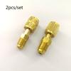 2pcs R410a Refrigeration Charging Adapter 5/16 SAE F Quick Couplers To 1/4 SAE M Flare 5/16 SAE M To 1/4 SAE for Air Conditioner