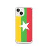 Phone Case – Flag of Myanmar – Compatible iPhone 14 – Soft Case – Resistant and Shockproof - Silicone - Pixelforma
