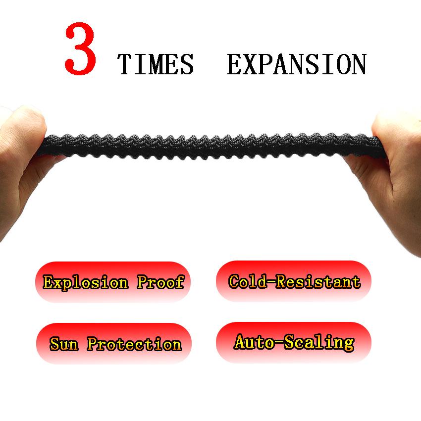 3x Telescopic Garden Water Hose with 10-Function High-Pressure Spray Gun for Watering and Car Wash
