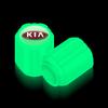 2026 Hot Car Sticker Luminous Motorcycle Wheel Tyre Car Tire Valve Caps Fluorescent For KIA Sportage Rio 3 4 Ceed JD Picanto Sou