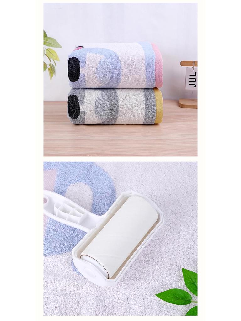 Children's Cute Bear Jacquard Bath Towel - Soft, Thick, Absorbent, All-Cotton
