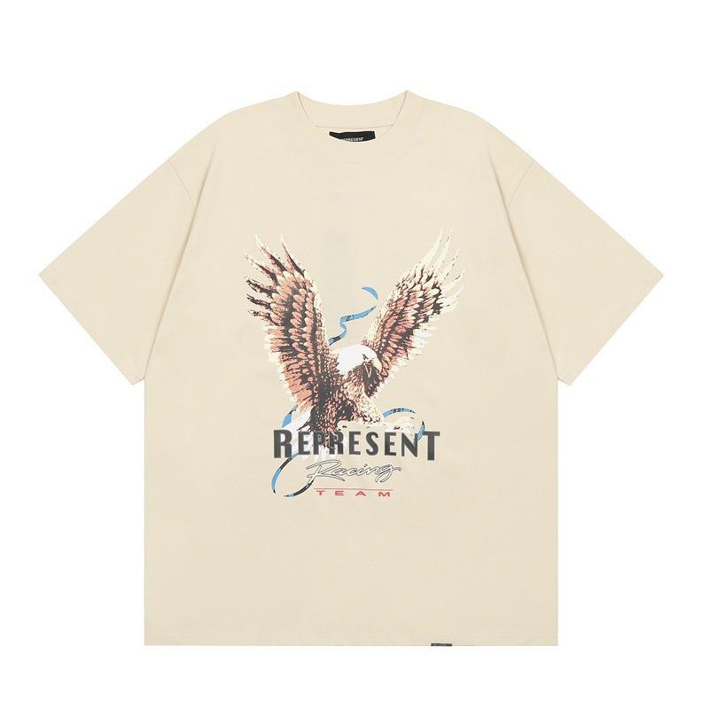 Mens Oversized Vintage Washed Cotton T-Shirt With Cartoon Animal Print Streetwear Loose Fit Short Sleeve Tee