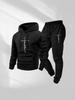 Men's Trendy Casual Two-Piece Hoodie Set - Spring/Autumn Plus Velvet