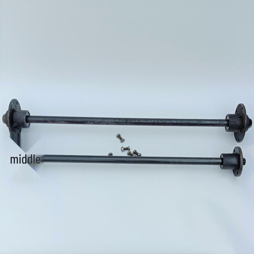 Wytrzymałe koło przemysłowe: Kółko o grubości 28-42 mm z uniwersalną osią przelotową do wózków budowlanych i górniczych