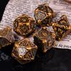 Cusdie DND Oktopus Metallwürfel Set Dungeons and Dragons D4-D20 Solide Polyederwürfel für Brettspiele Rollenspiel Spiel Pathfinder