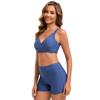 New backless tether swimsuit sexy split twist bag hollow bikini belly high waist swimsuit