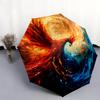 1 PC Automatic Folding Umbrella - Beautiful phoenix Pattern, Portable & Foldable Design with 8 Ribs, Christmas Birthday Gifts
