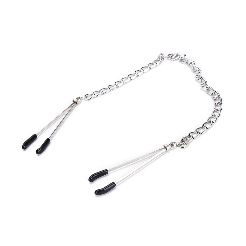 Women Metal Chain Nipple Clamp BDSM Nipple Clip Fetish Toy Breast Massager Exotic Adult Games Accessories For Wedding