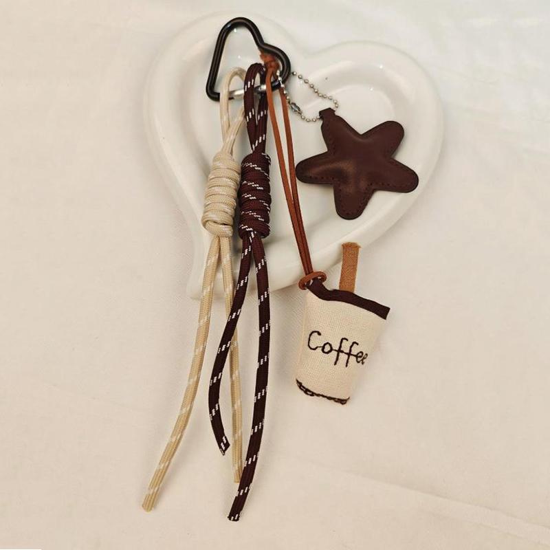 Handmade Nylon Woven Rope Bag Pendant Cute Candy Color Fashion Backpack Handbag Hanging Bags Accessories