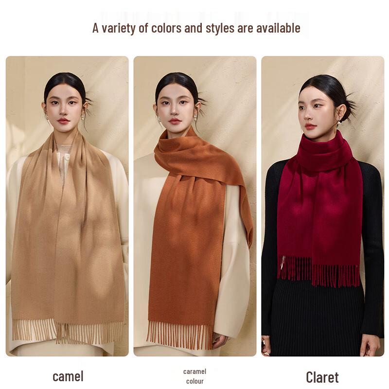 Hengyuanxiang Women's 100% Cashmere Winter Scarf