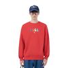 Li Ning Cartoon Print Round Neck Long Sleeve Sweatshirt Unisex Sweatshirt Crimson-Red AWDT315-1