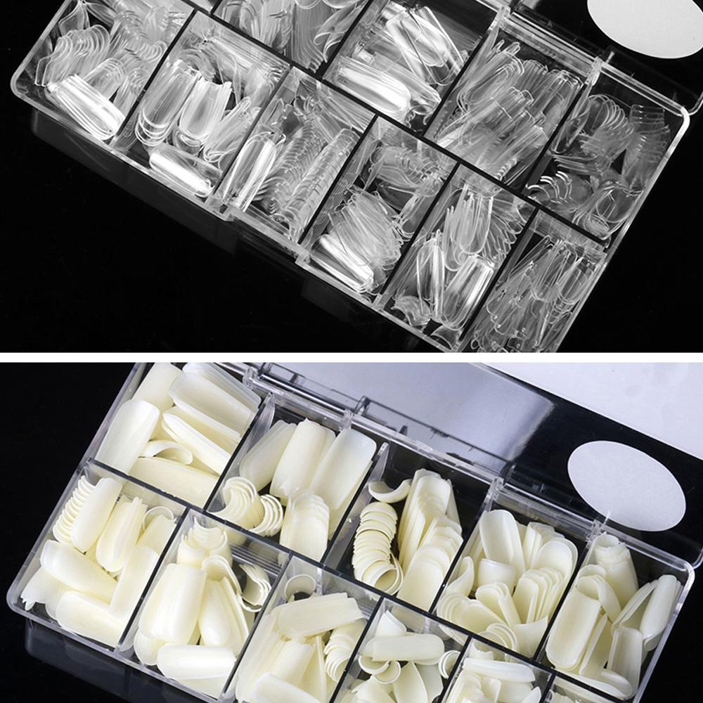 Half Cover Full Cover Detachable Oval False Nails French Fake Nails Nail Art Tips Manicure