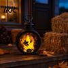 Halloween Party Table Centerpiece Retro Pumpkin Lantern, LED Electronic Candle Light, Vintage Safe Flameless Decor Handheld Decorative Lamp