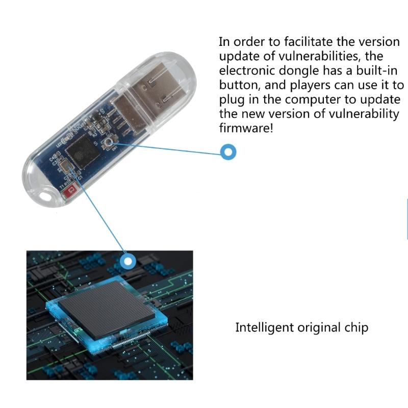 USB Adapter for P4 9.0 Wifi Plug-free USB Electronic Dog Receiver One-key Crack ESP32 Support Plug & Use