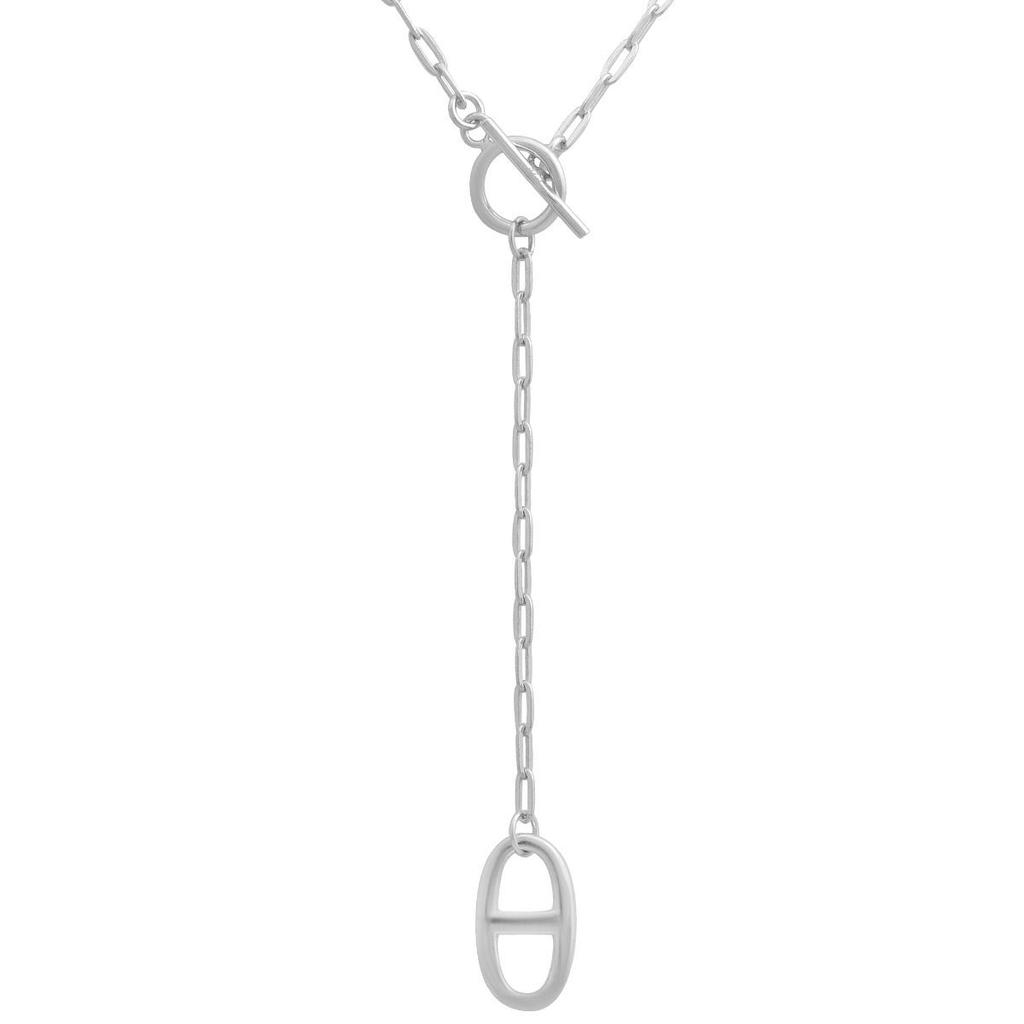 Серебряное колье с без камней, вес изделия 6,1 гр (2187356)