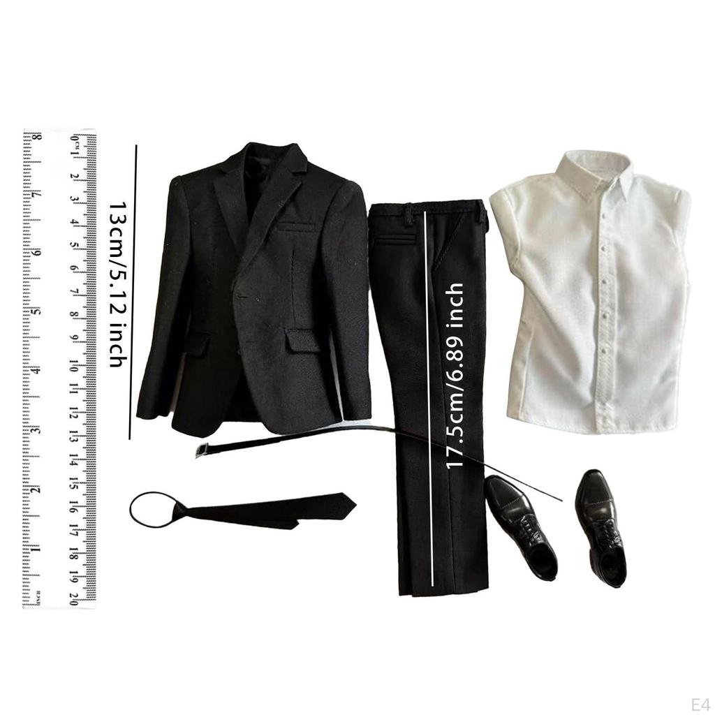 1/6 Scale Male Clothes Suit Action Figure Outfit for 12"